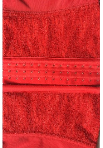 Steel Boned Floral Lace Crop Underbust Corset