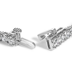 IGI Certified 14K White Gold 11.0 Cttw Lab Grown Diamond Tennis Bracelet