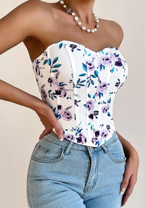 Intricate Floral Corset Top