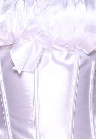 White Peasant Burlesque Corset