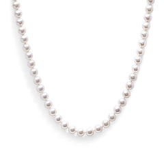 14K Gold 8.0x8.5mm Akoya Pearl Strand Necklace