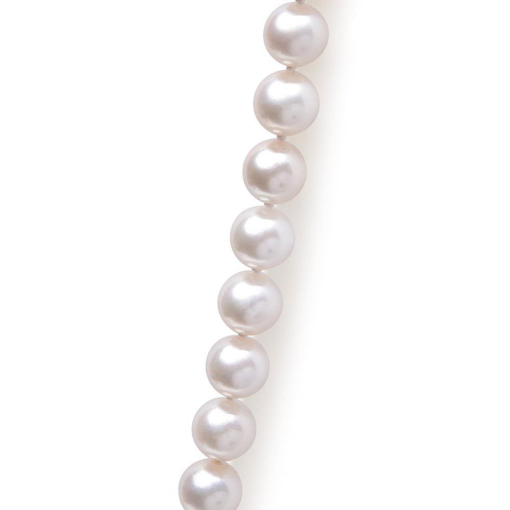14K Gold 8.0x8.5mm Akoya Pearl Strand Necklace