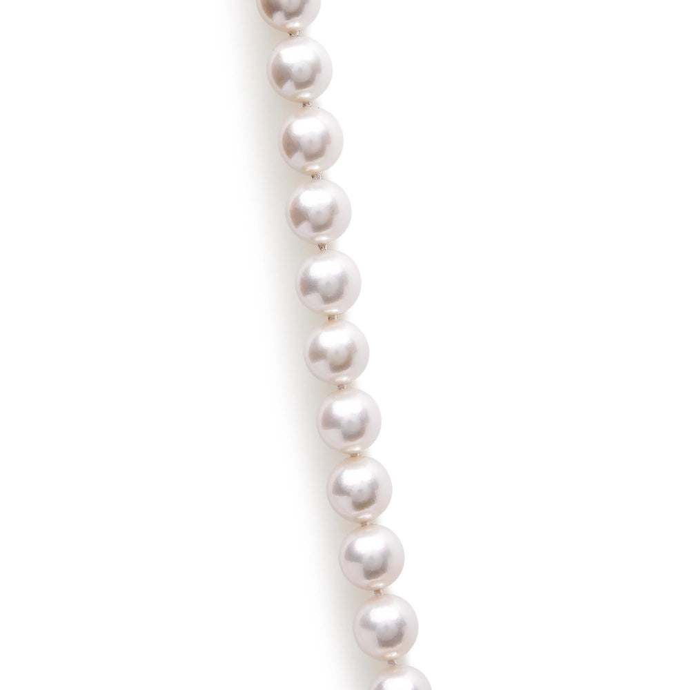 14K Gold 8.0x8.5mm Akoya Pearl Strand Necklace