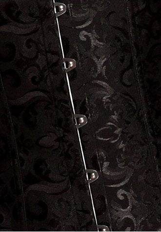 Plus Size Brocade Floral Underbust Corset