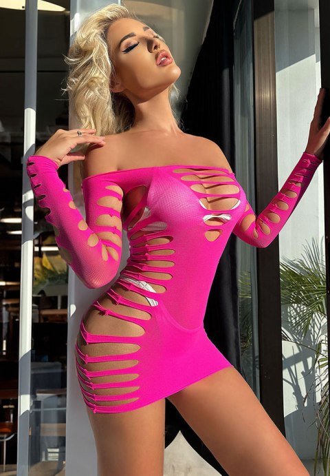 Eye-Catching Red Dress with Strategic Openings