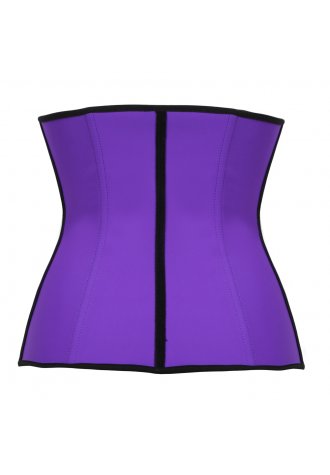 Purple Latex Workout Underbust Corset