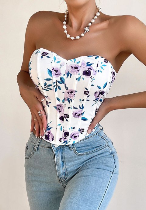 Intricate Floral Corset Top