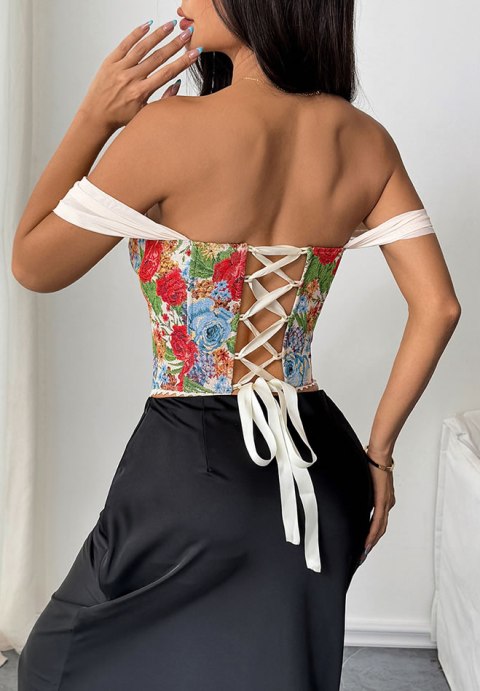 Eye-Catching Lace Trim Bustier