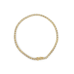 14K Yellow Gold Classic 5.00 Cttw Diamond Tennis Bracelet