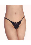 Butterfly open rear thong