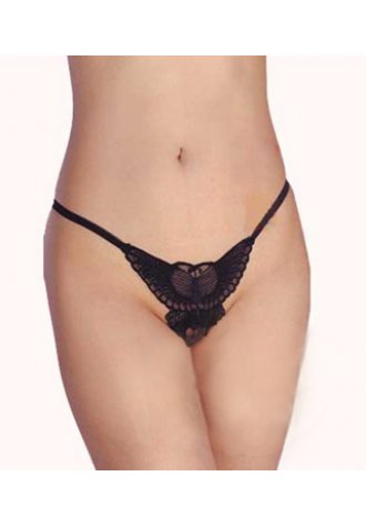 Butterfly open rear thong