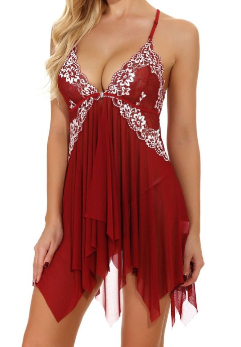 Flirty Burgundy Lingerie with Adjustable Straps