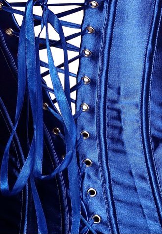 Victorian Satin Overbust Long Bone Corset