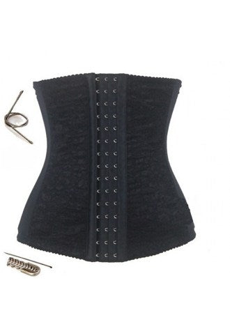 Steel Boned Floral Lace Crop Underbust Corset