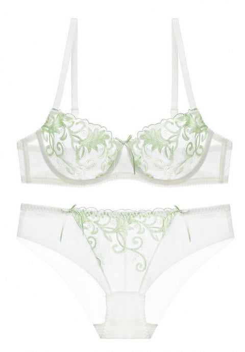 Sheer Lace Bralette Set