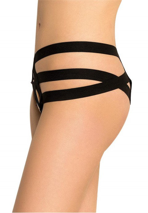Plus Size Cage Bandage Brief Thong