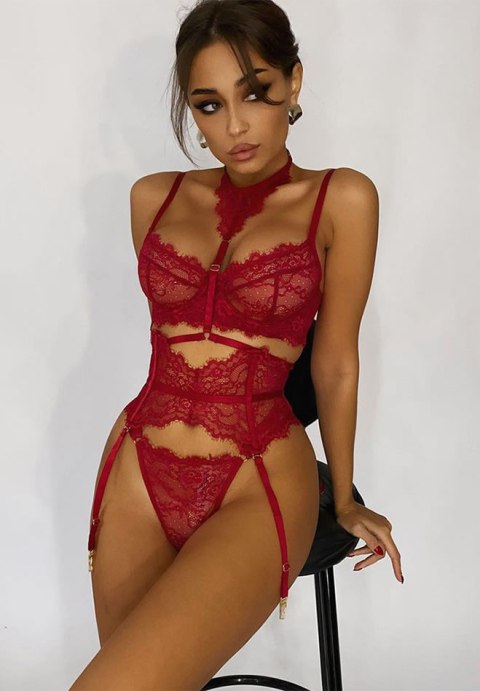 Never Ending Love Lace Garter 3 Piece Set