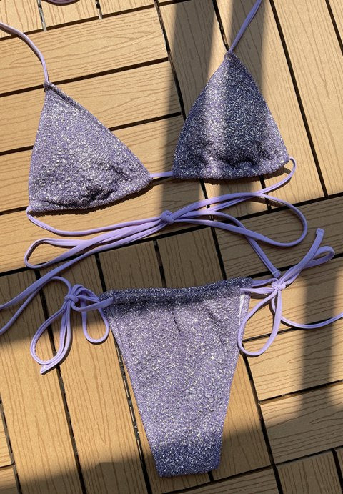 Brooke Glitter Triangle 2 Piece Bikini