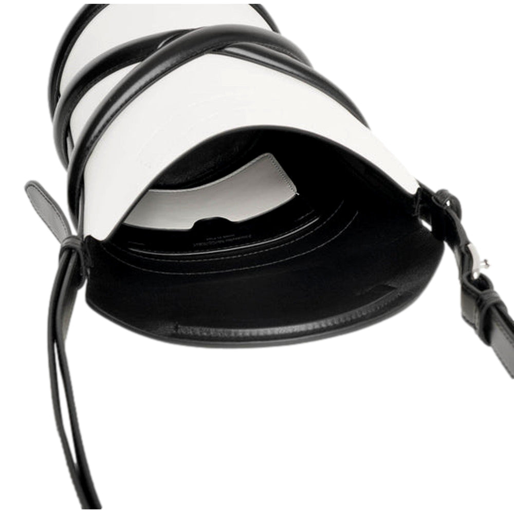 Alexander McQueen Curve Soft Ivory Leather Bucket Bag