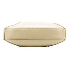 Alexander McQueen The Jewelled Leather Shoulder Bag Beige Skull Ring Handle