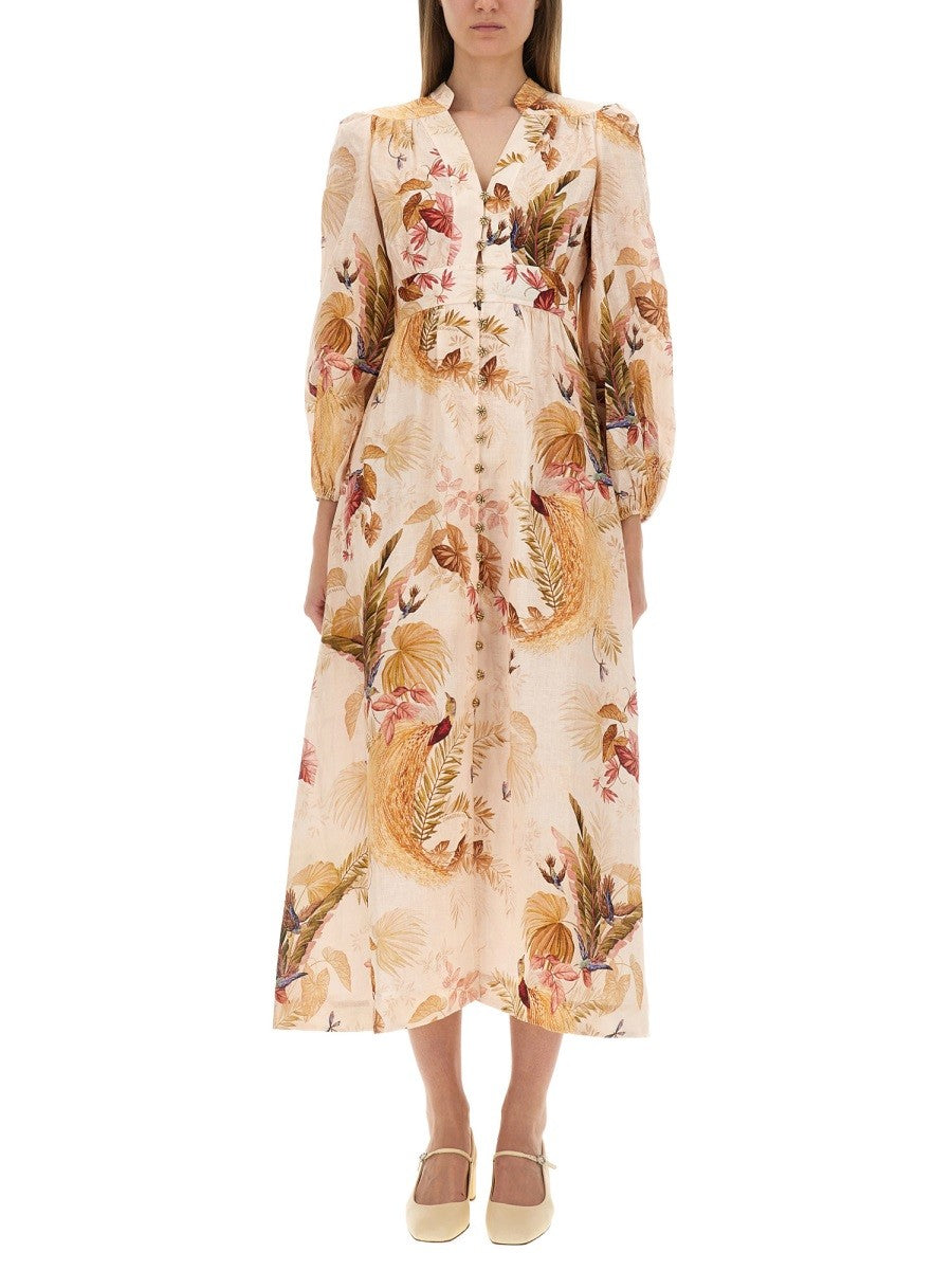 "ASCENSION PLUNGE" MIDI DRESS