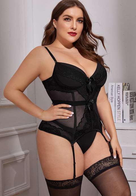 Plus Size Time's Up Bustier Set