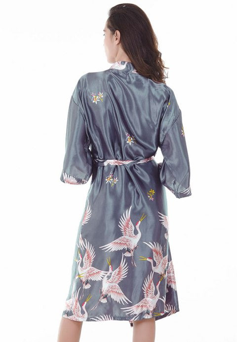 Bedroom Eyes Satin Robe