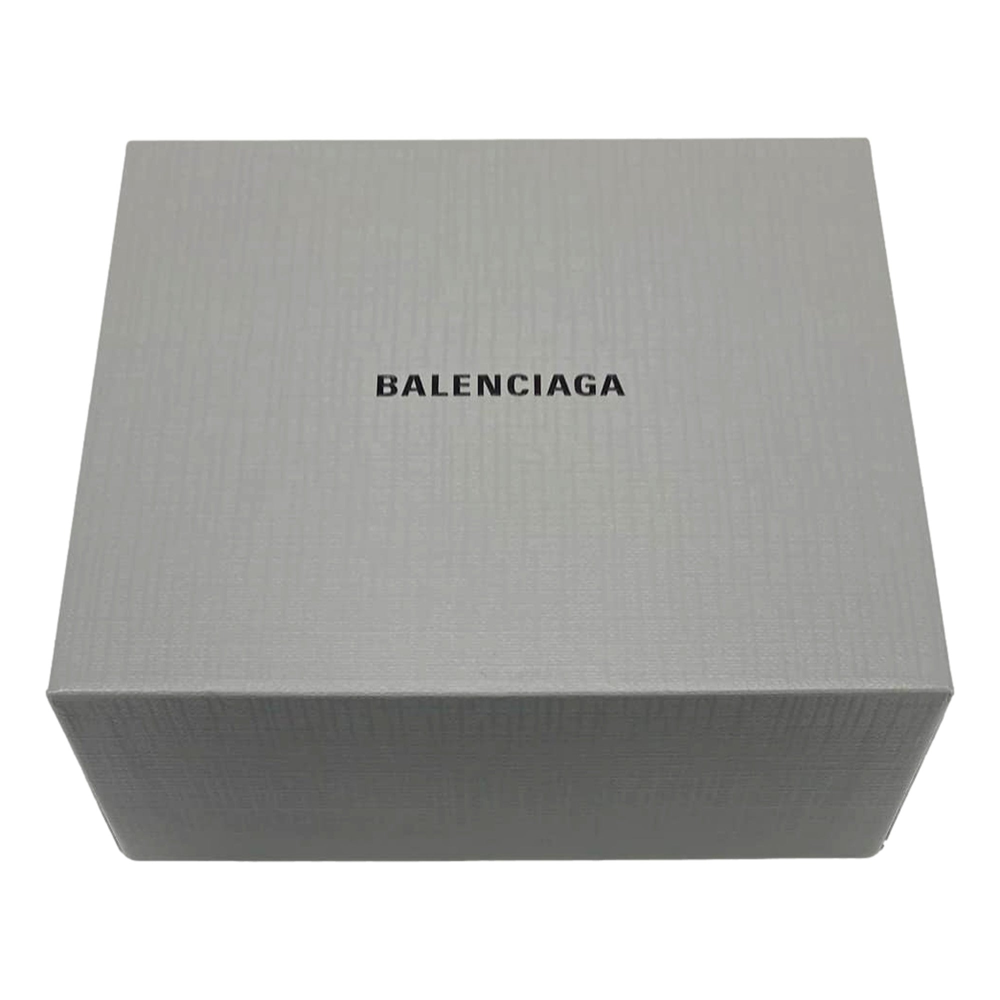 Balenciaga Black Shiny Calfskin Leather Studs Buckle Bracelet