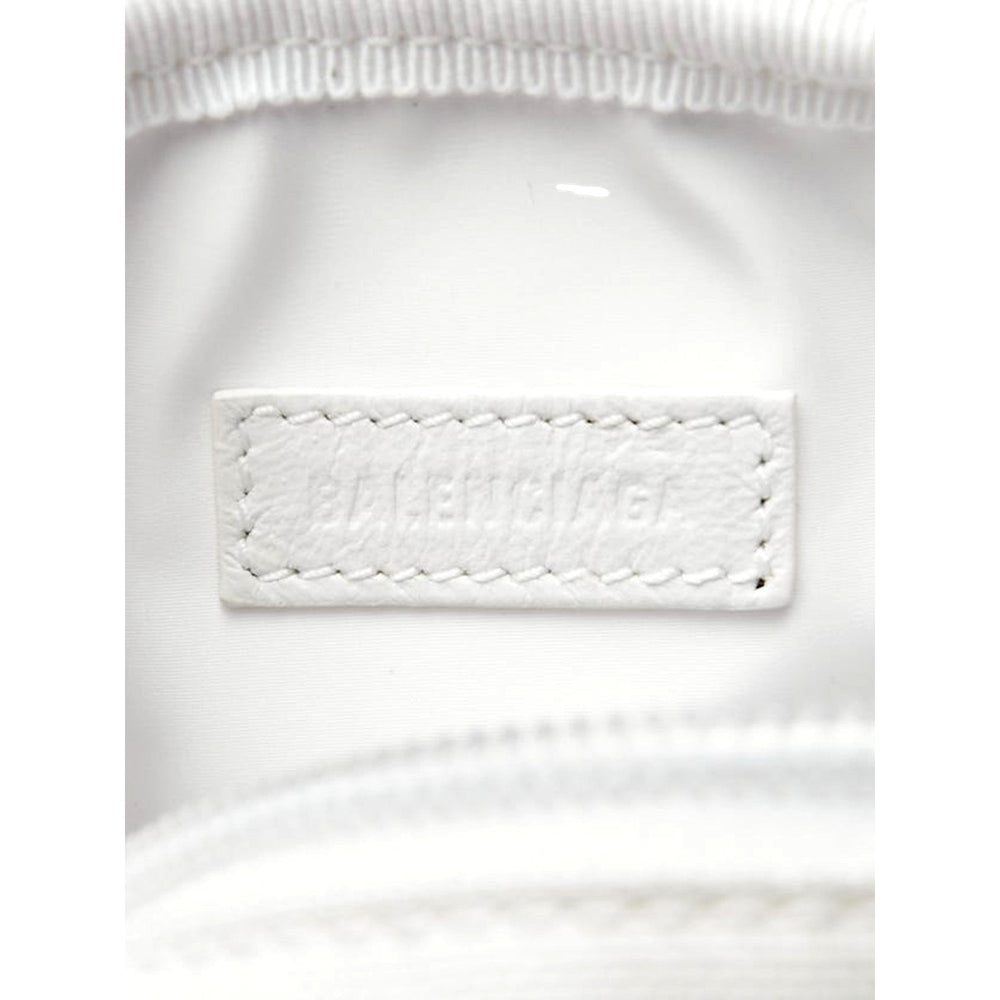 Balenciaga NASA Logo White Nylon Phone Holder Crossbody Bag