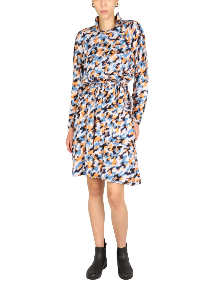 "BLURRED FLOWERS" DRESS