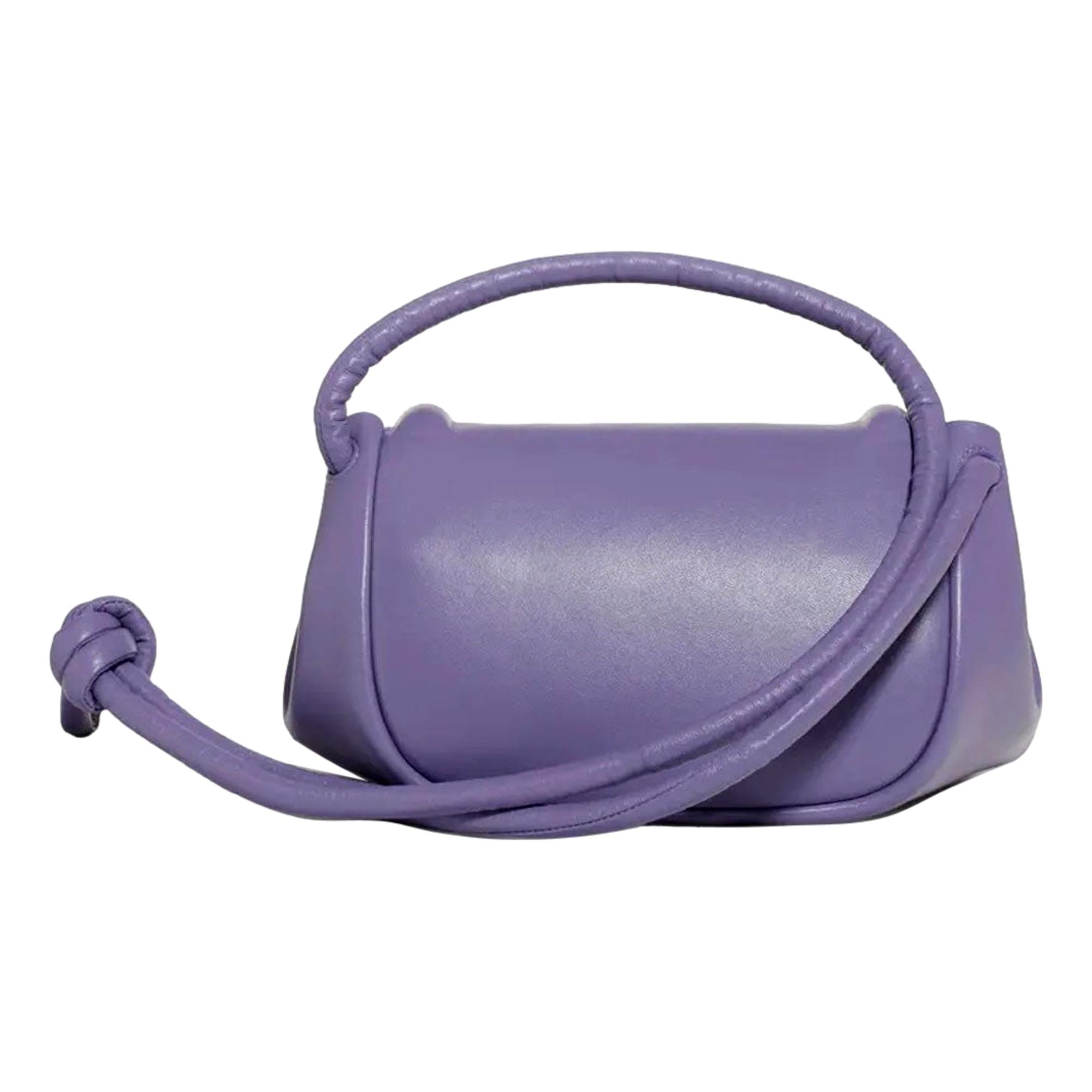 Bottega Veneta Beak Small Lavender Nappa Crossbody Bag