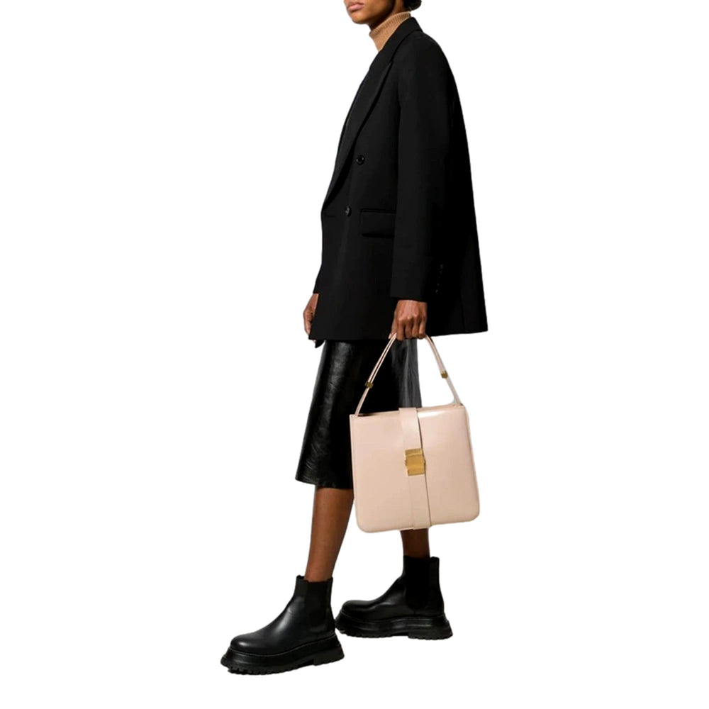 Bottega Veneta Marie Nude Blush Leather Shoulder Bag