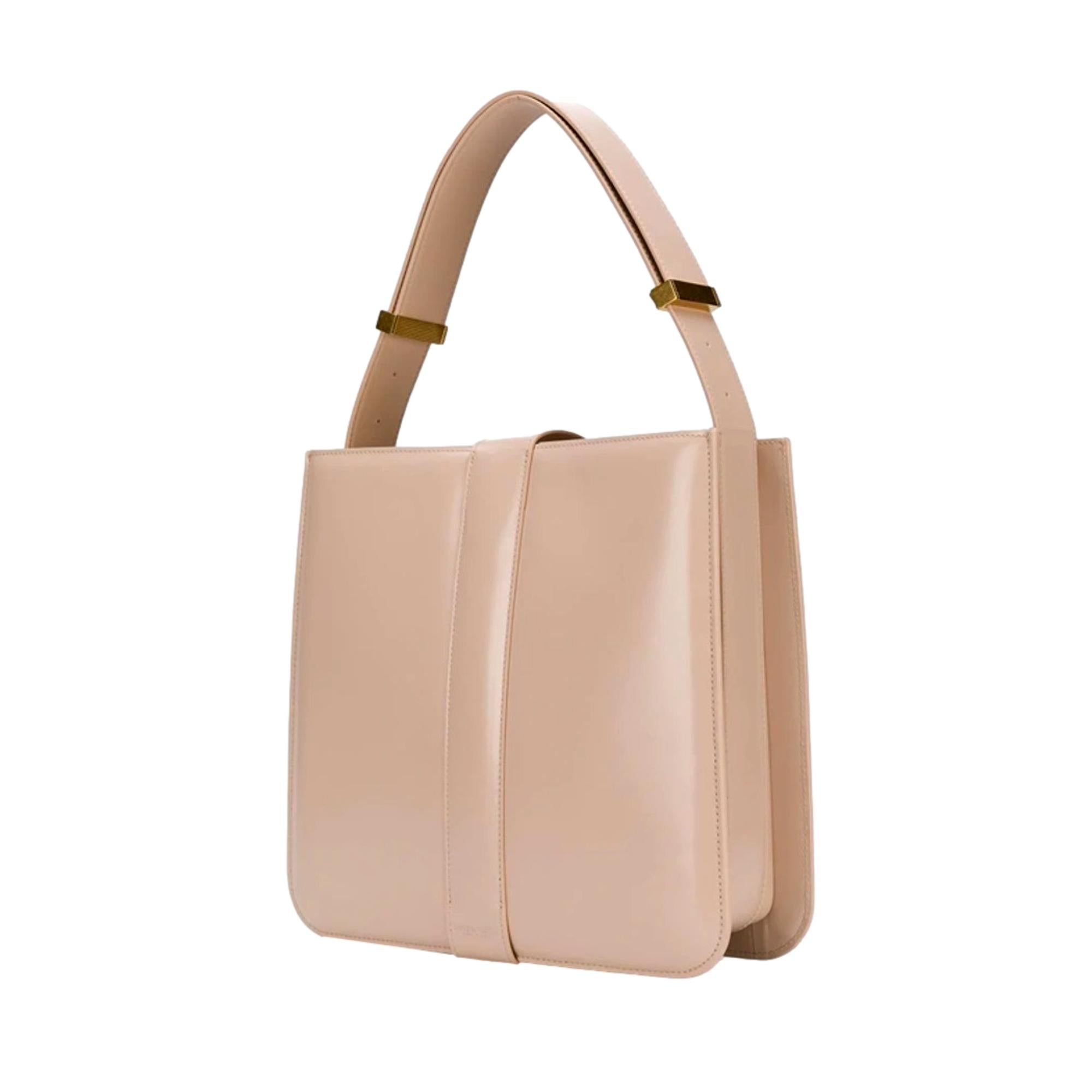 Bottega Veneta Marie Nude Blush Leather Shoulder Bag