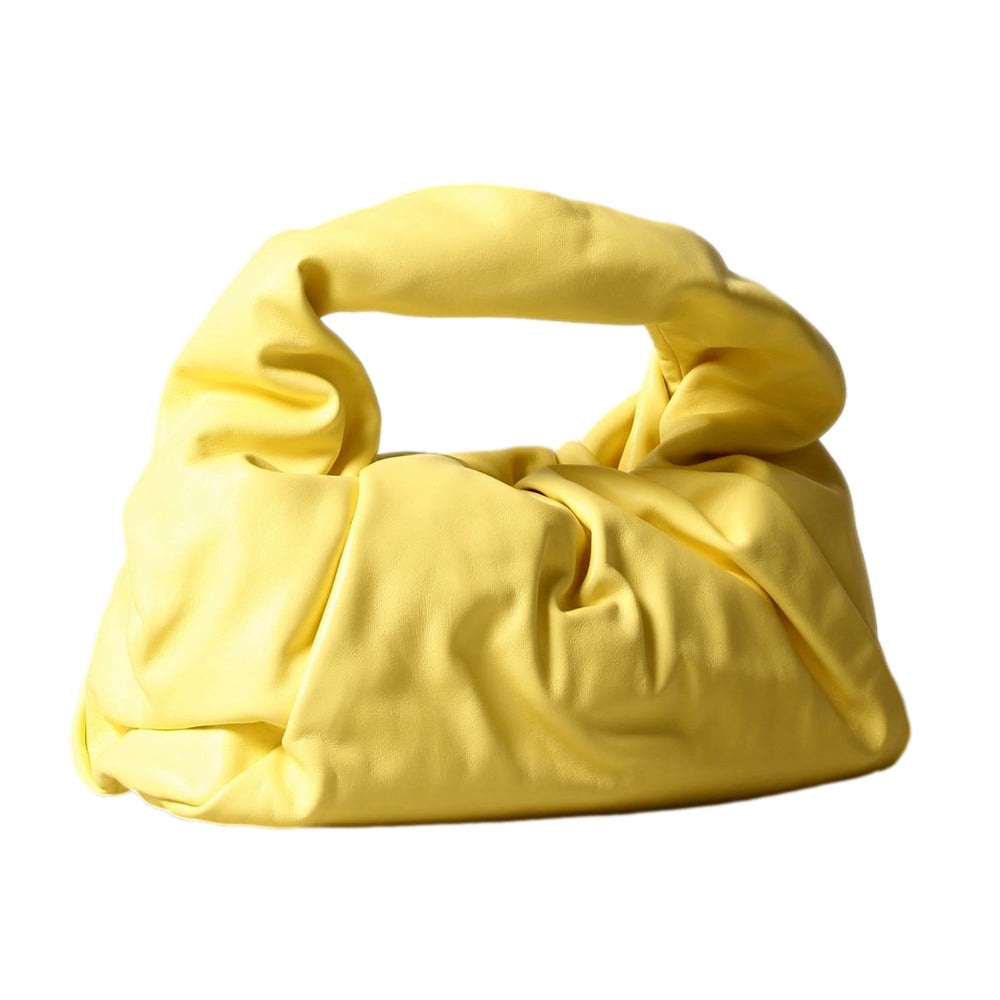 Bottega Veneta Shoulder Pouch Sherbet Yellow Nappa Leather Bag