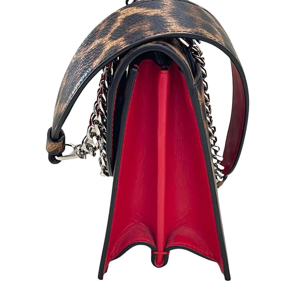 Christian Louboutin Elisa Calf Empire Leopard Leather Shoulder Crossbody Bag