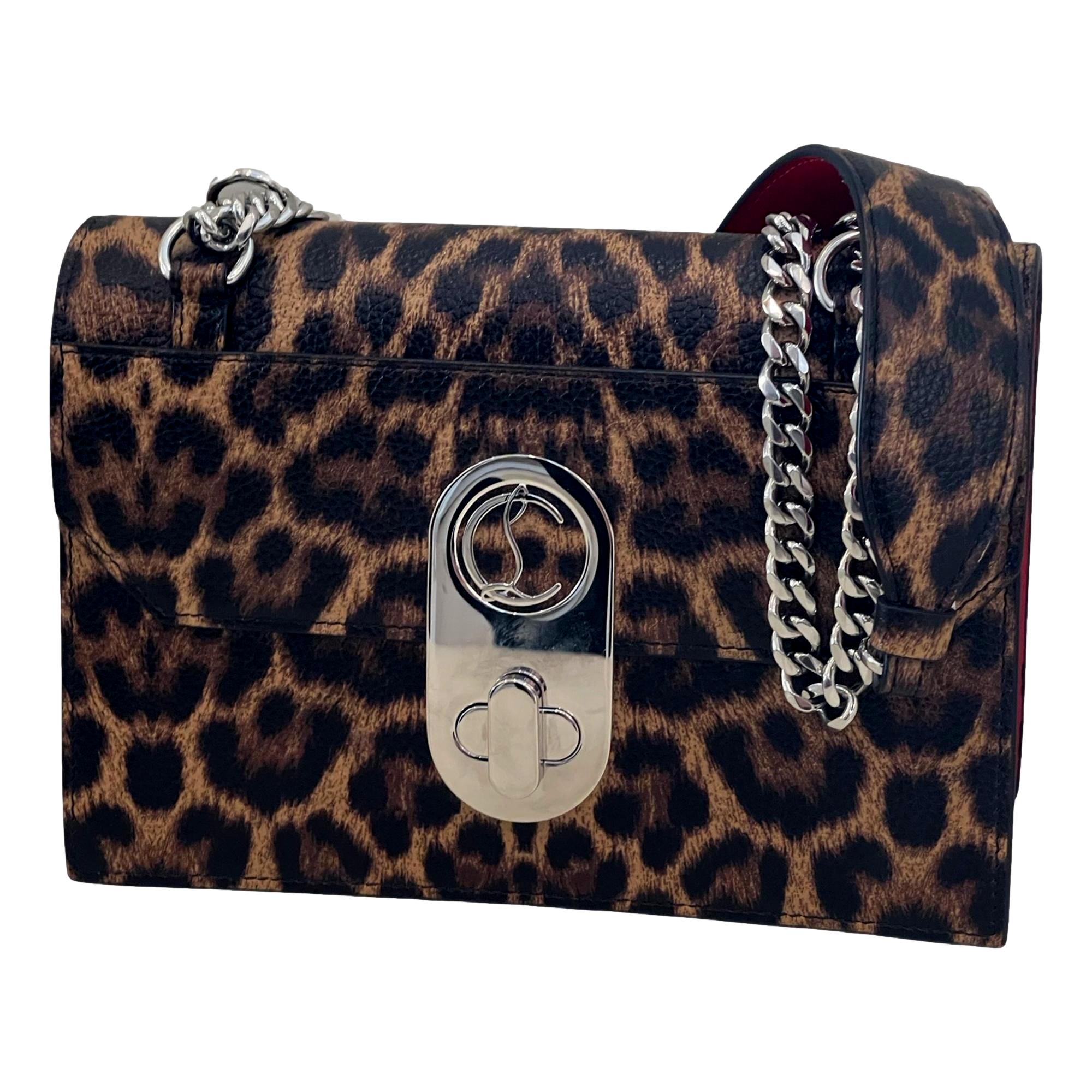 Christian Louboutin Elisa Calf Empire Leopard Leather Shoulder Crossbody Bag