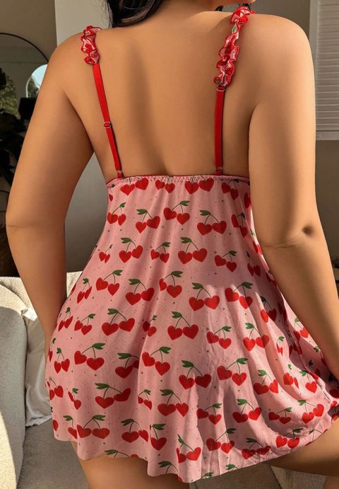 Womens Lingerie Sexy Mesh Babydoll V Neck Sleepwear Nightgowns for Women Chemise