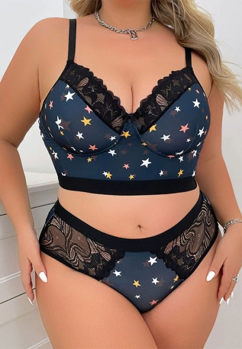 Starry Night Plus Size Bra & Panties