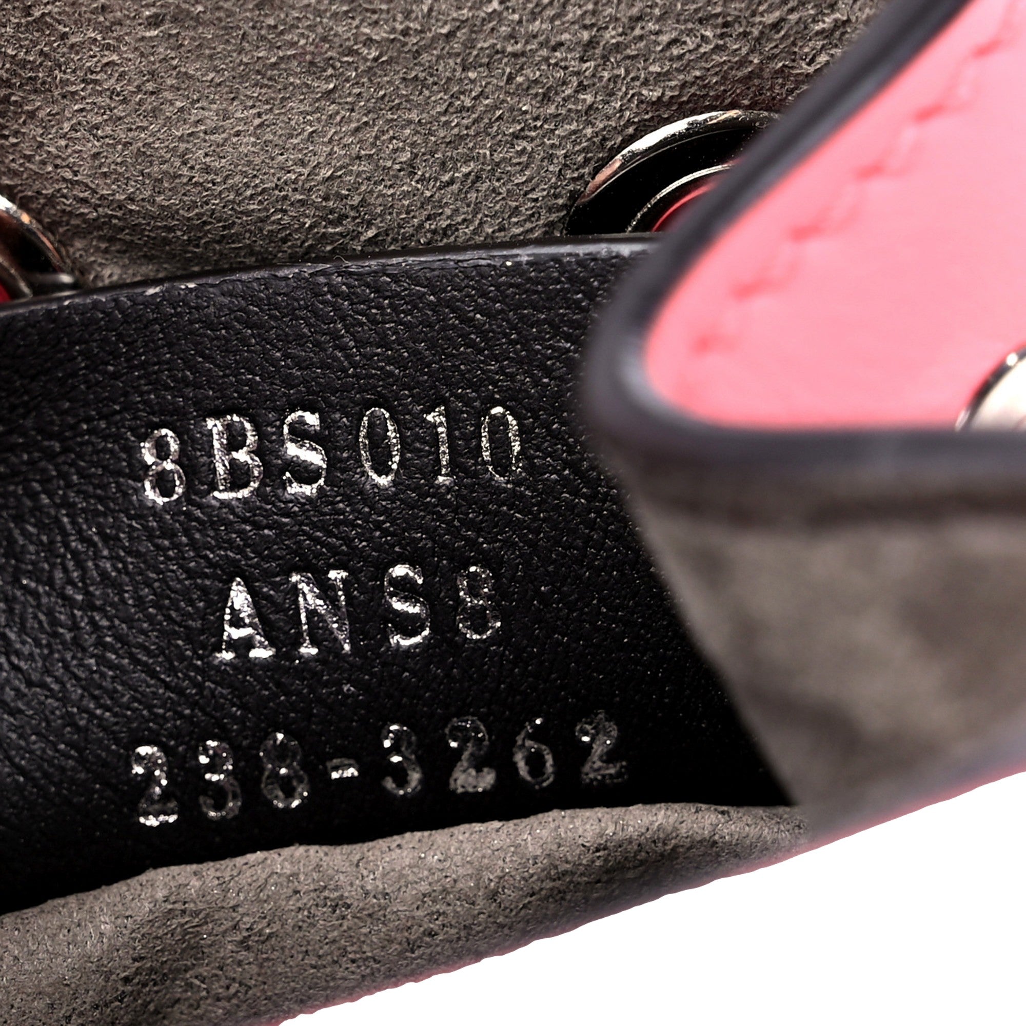 Fendi Mon Tresor Mini Bucket Bag Pink Calfskin Leather 3D Flower