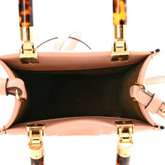Fendi Mini Sunshine Shopper Tote Crossbody Baby Pink Zucca Leather