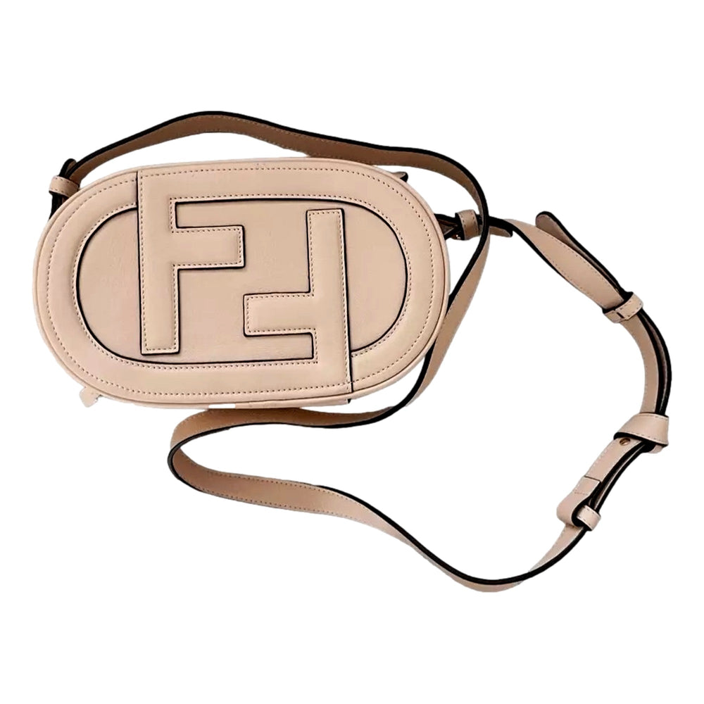 Fendi O’Lock Mini Shoulder Crossbody Bag Light Rose Pink Calfskin