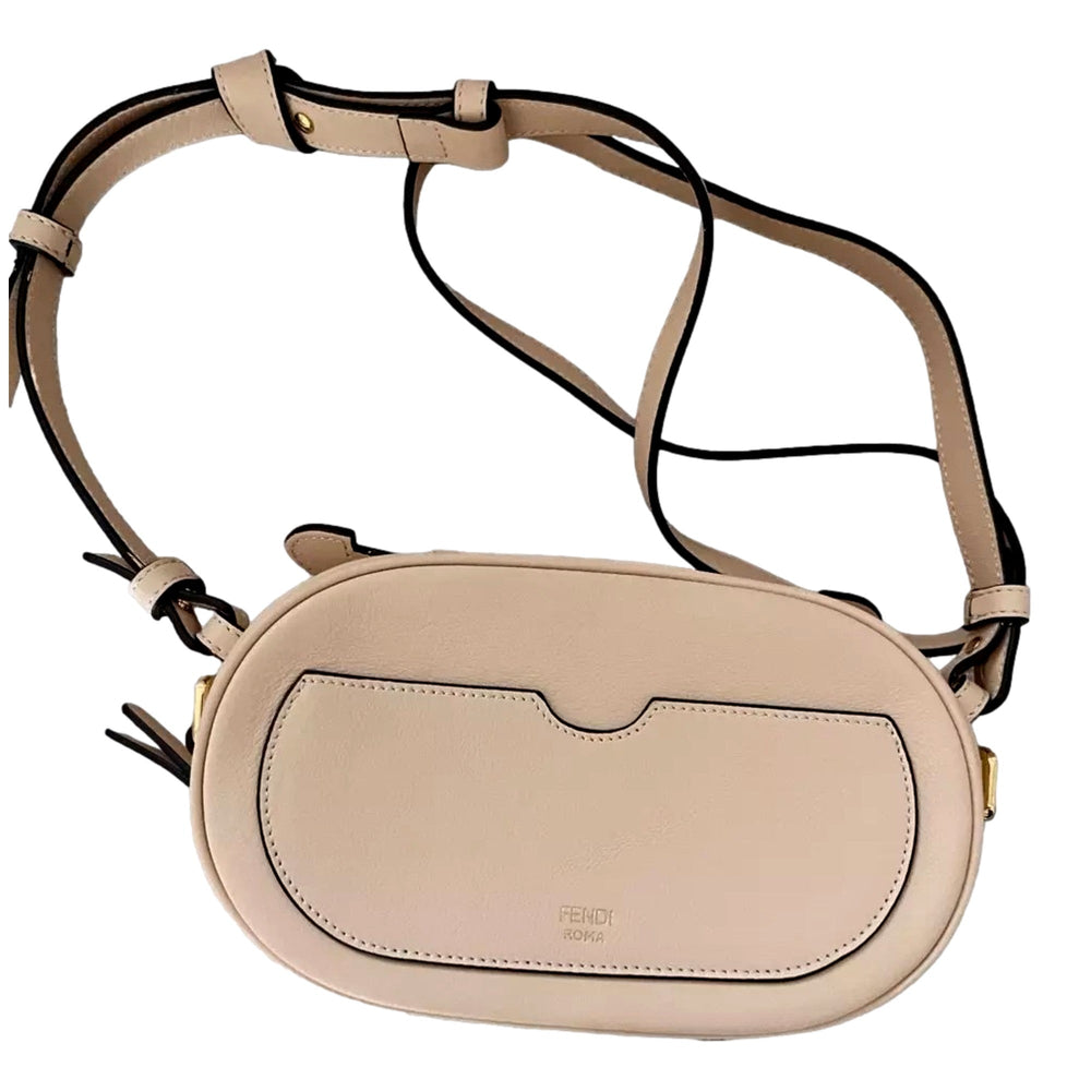 Fendi O’Lock Mini Shoulder Crossbody Bag Light Rose Pink Calfskin
