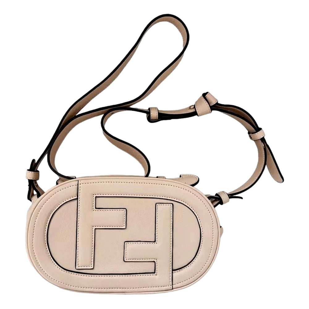 Fendi O’Lock Mini Shoulder Crossbody Bag Light Rose Pink Calfskin
