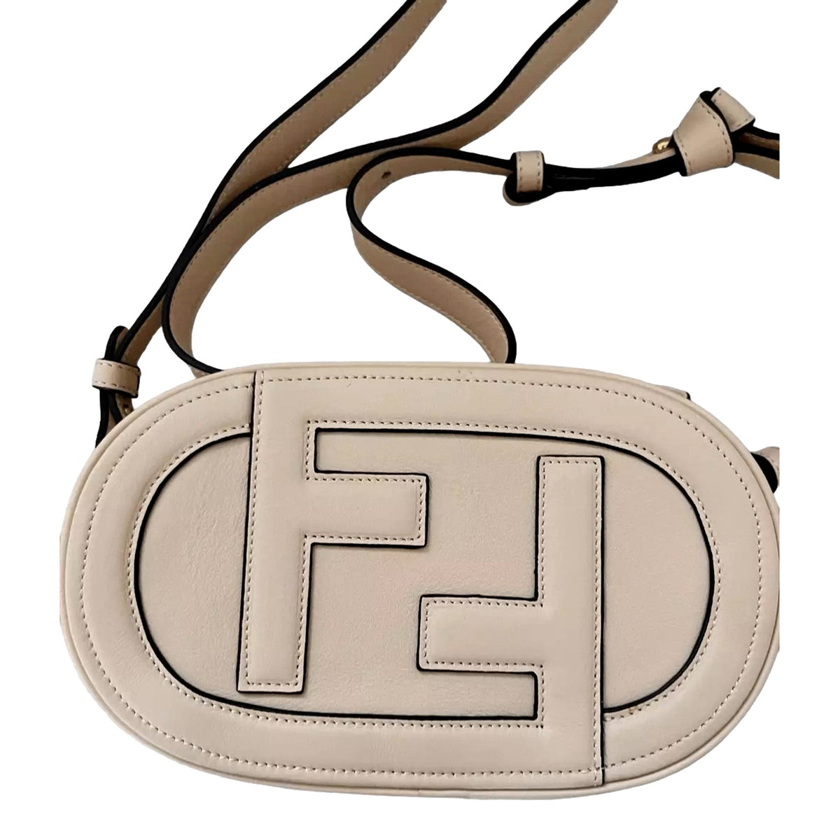 Fendi O’Lock Mini Shoulder Crossbody Bag Light Rose Pink Calfskin