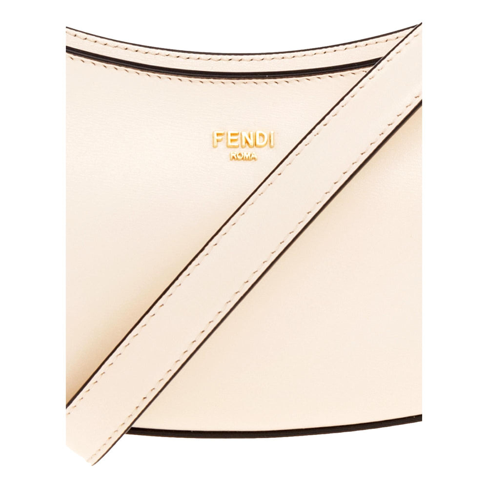 Fendi O’Lock Swing Shoulder Bag Ivory Calfskin Leather