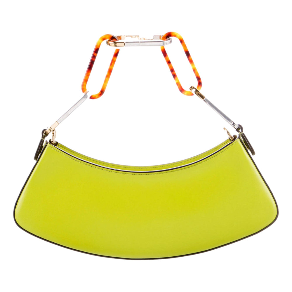 Fendi O’Lock Swing Shoulder Bag Wasabi Green Calfskin Leather