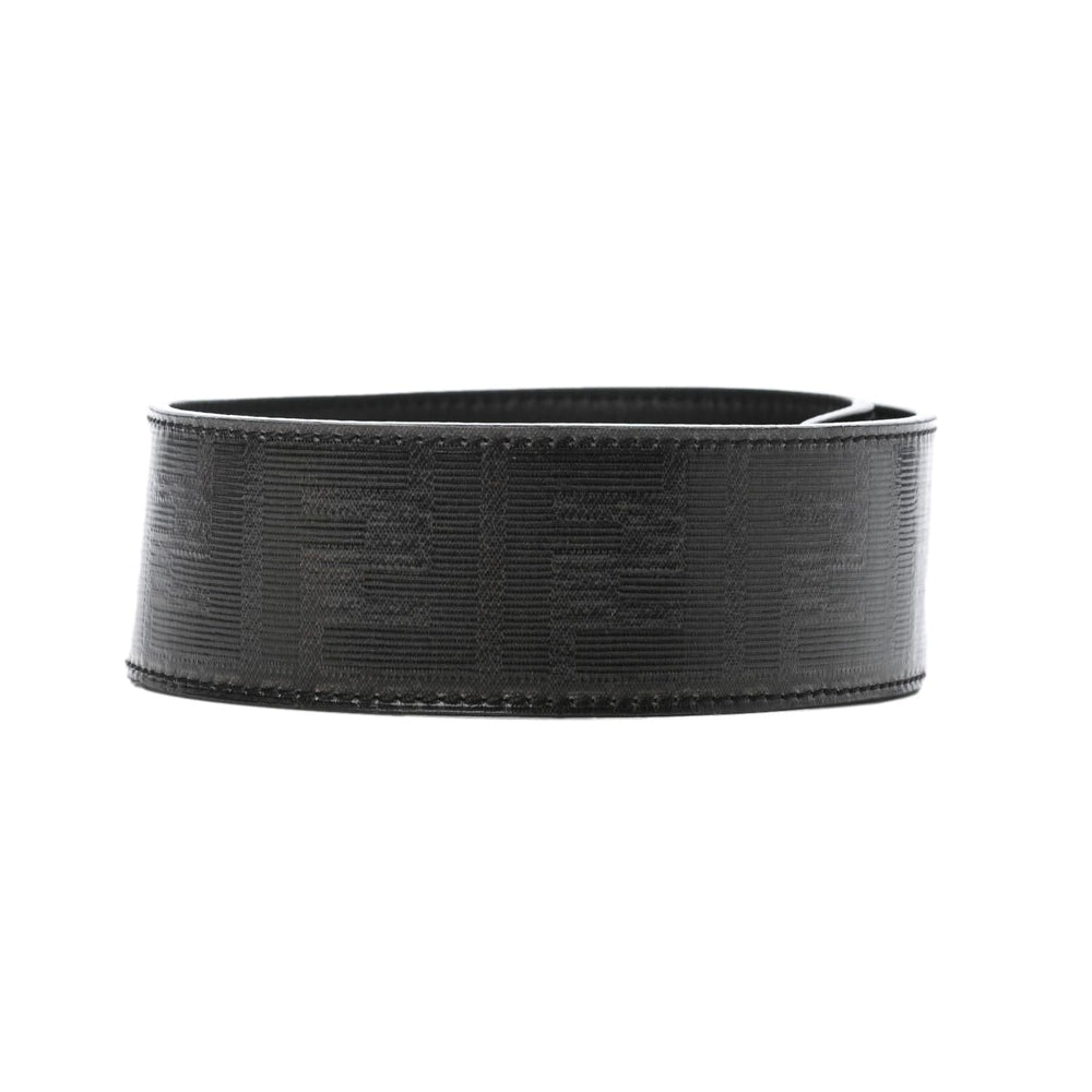 Fendi Strap You FF Zucca Black Glazed Canvas Shoulder Strap