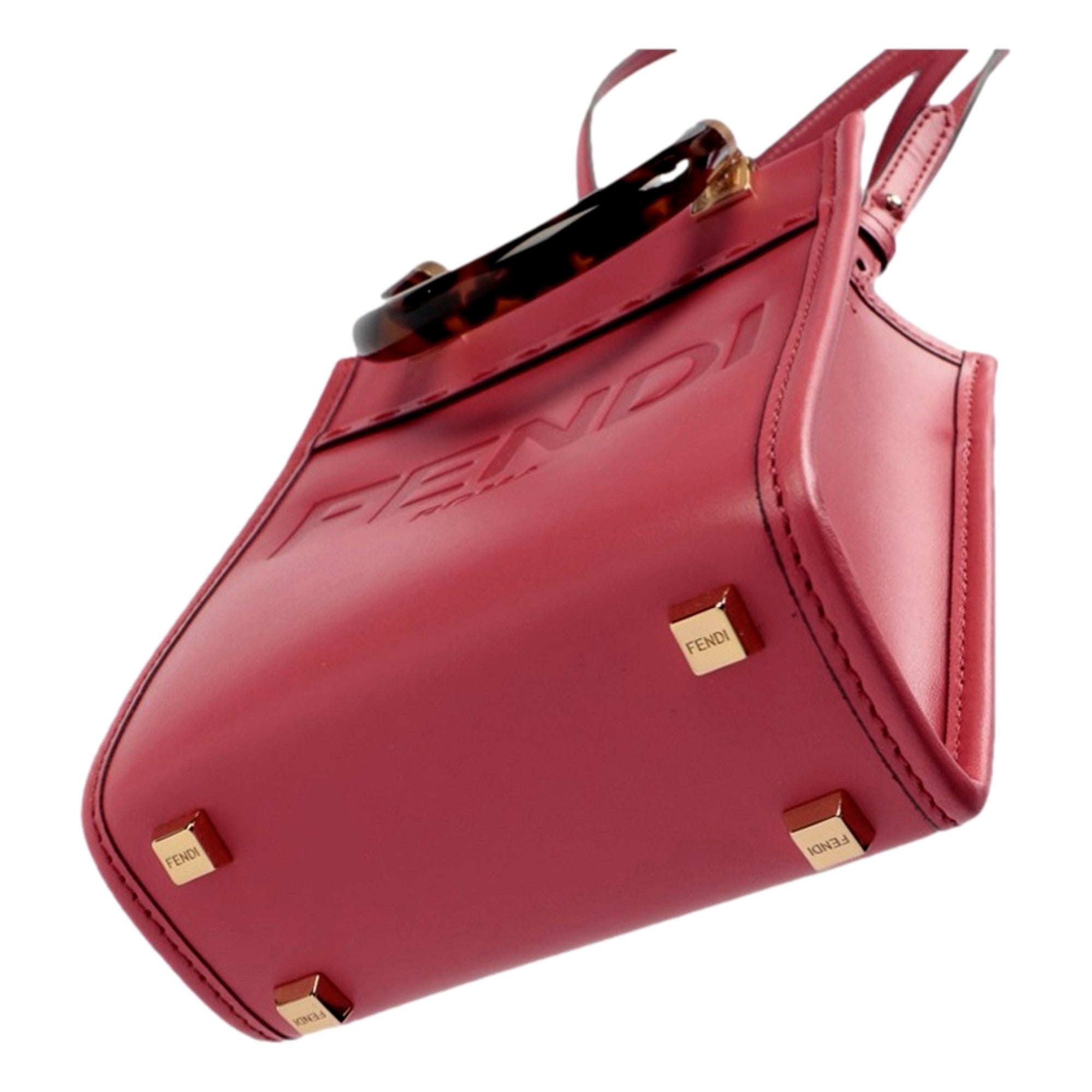 Fendi Sunshine Shopper Fuchsia Pink Small Handbag Crossbody Bag