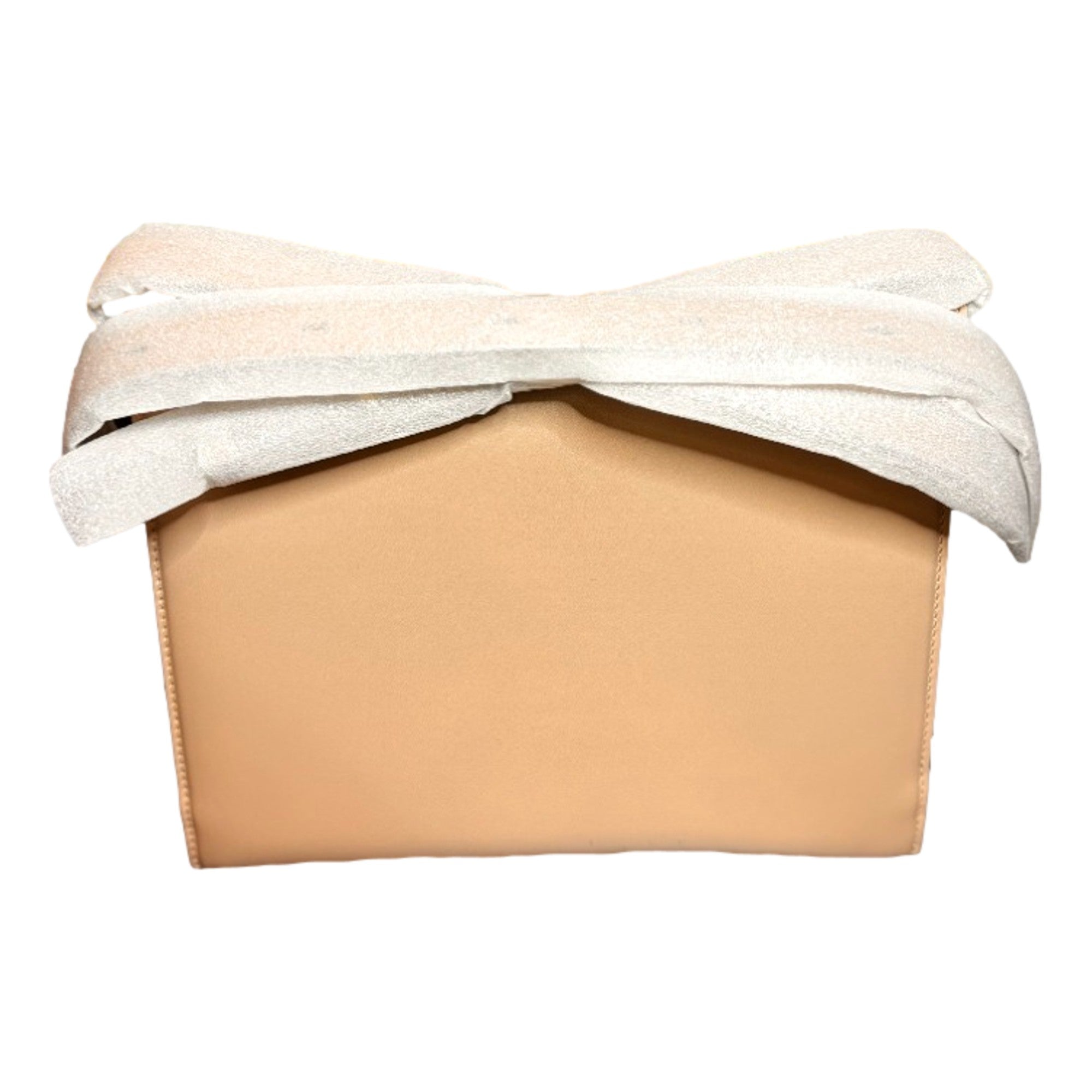 Ferragamo Trifolio Soft Leather Flap Crossbody Bag Ameretti Beige Gold Hardware