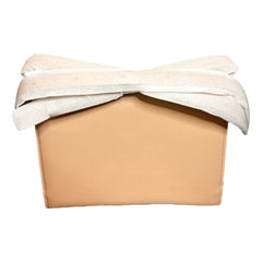 Ferragamo Trifolio Soft Leather Flap Crossbody Bag Ameretti Beige Gold Hardware